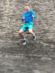 Matt at the old city walls of Xi'an.